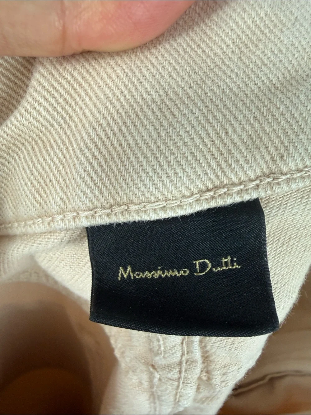 Massimo Dutti Wide Leg Beige wide leg cropped Pants size 6